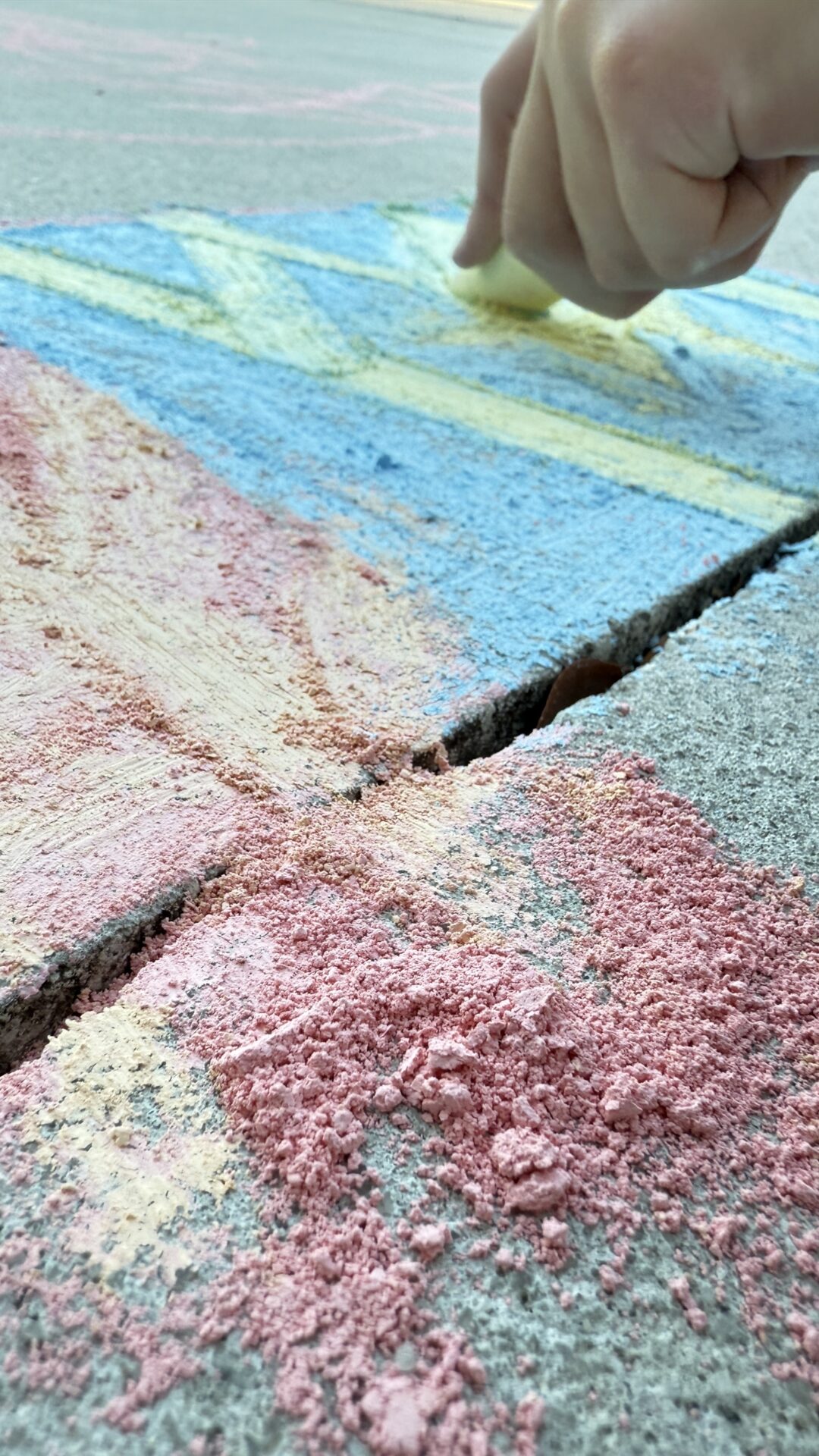 chalk art on sidewalk
