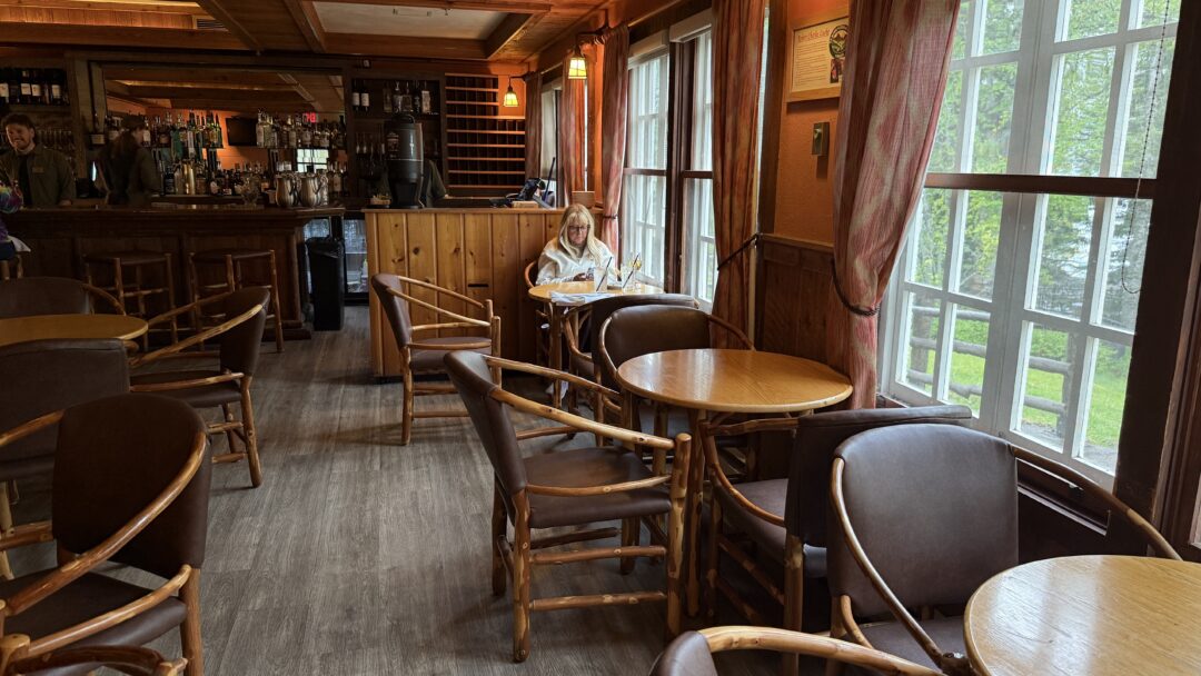 Woman in a national Park Café