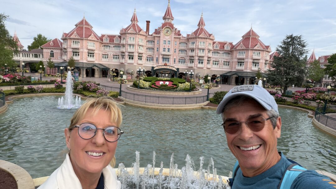 Two seniors at Disneyland Paris