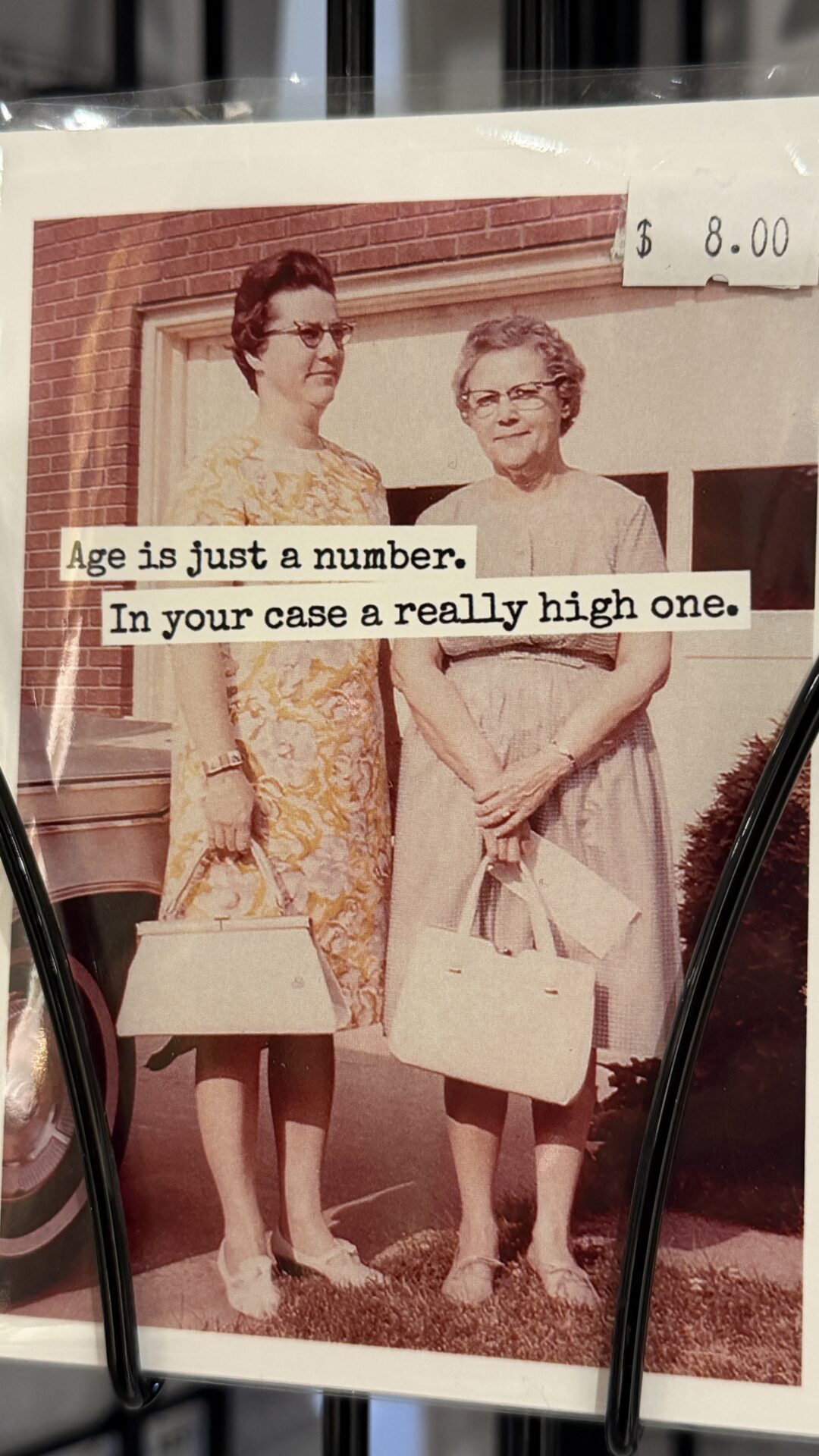 Funny card about aging