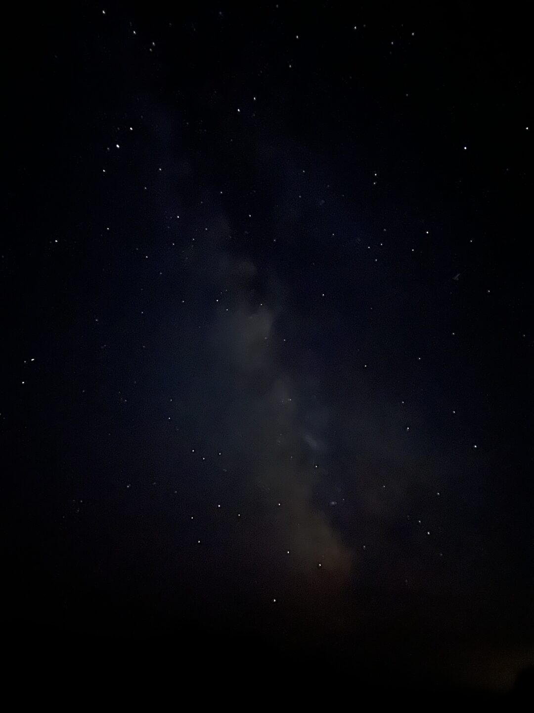 night sky with stars and Milky Way
