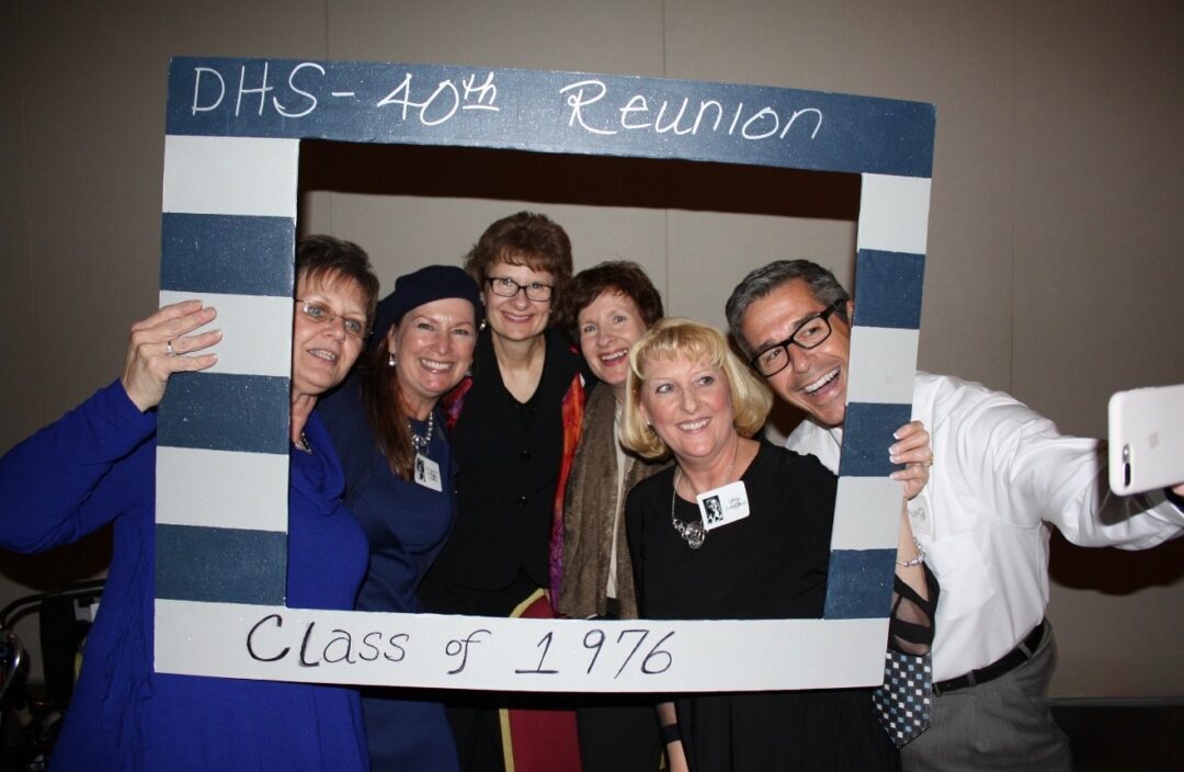 high school reunion classmate photo