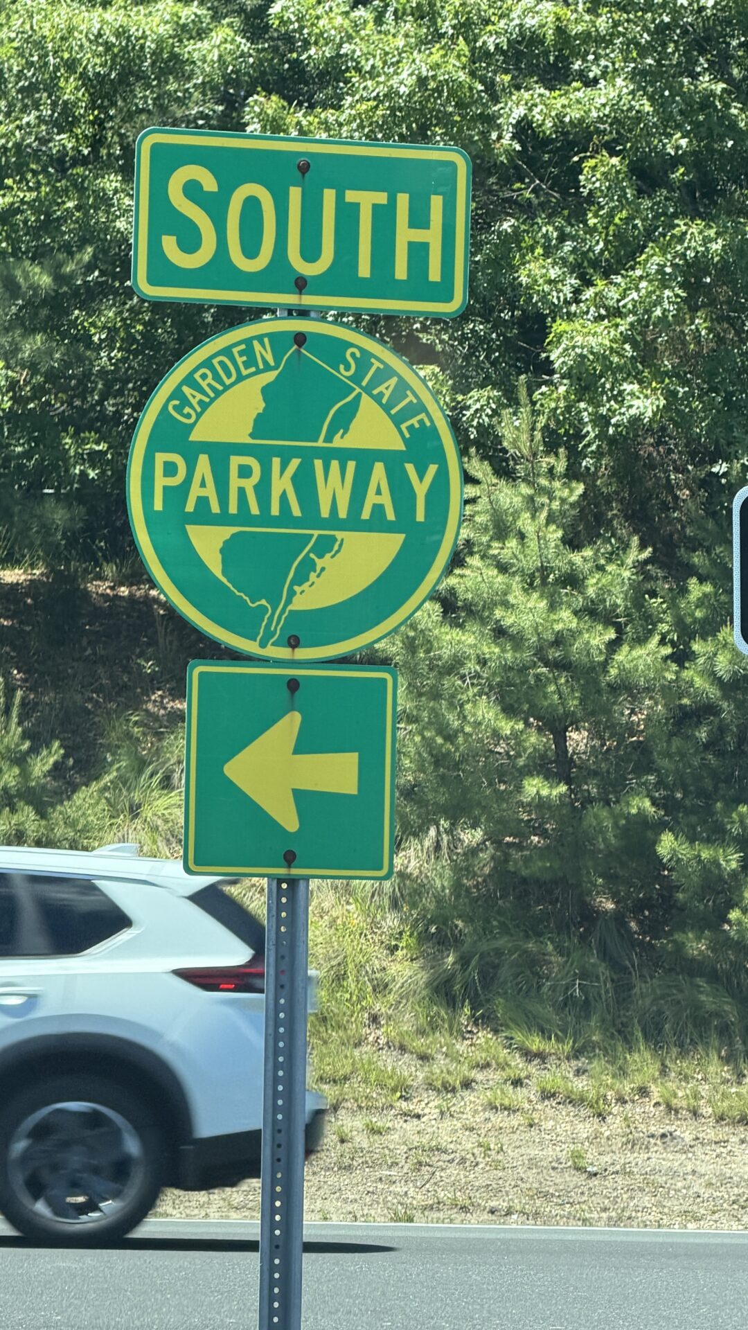 Garden state parkway sign